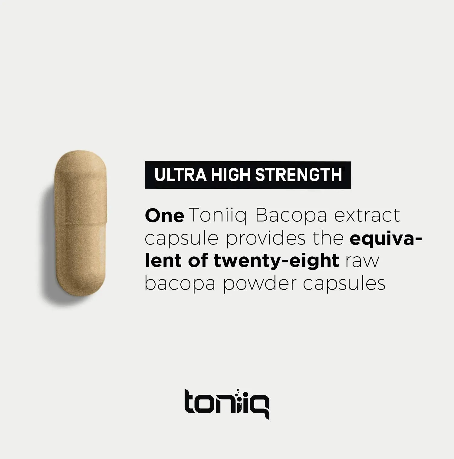 14,000mg 28X Concentrated Extract - 50% Bacosides Ultra High Strength Bacopa - (Non-GMO) - Highly Concentrated and Bioavailable - 90 Capsules