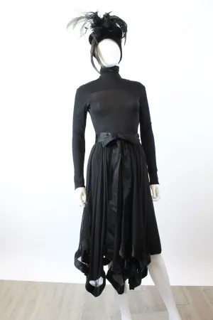 1970s BILL BLASS silk jersey chiffon panels dress xxs/xs | new winter