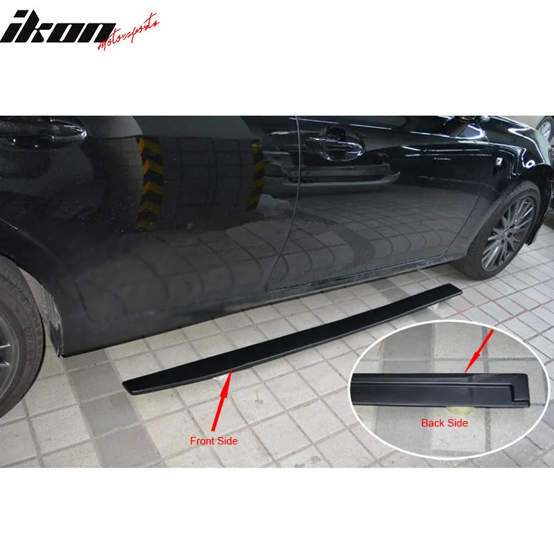 2016-2019 Lexus GS Series Sports Style Matte Black Side Skirts PP