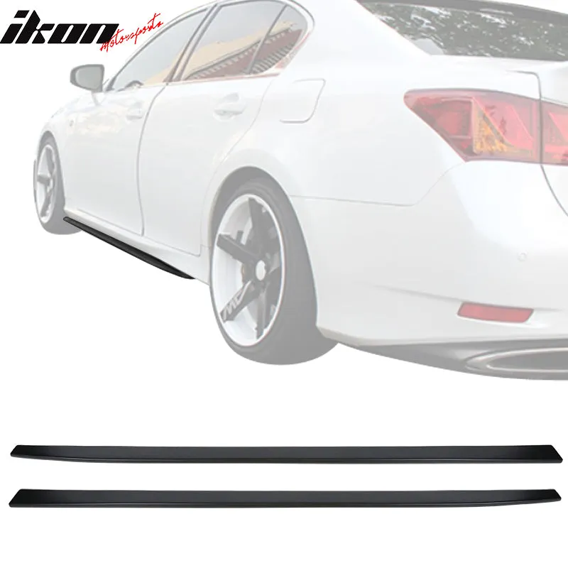 2016-2019 Lexus GS Series Sports Style Matte Black Side Skirts PP