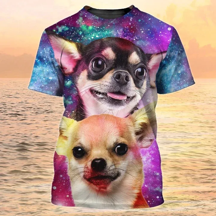 3D All Over Printed Chihuahua T Shirt, Dog Printed On Shirt Men Women, Gift For Dog Lover