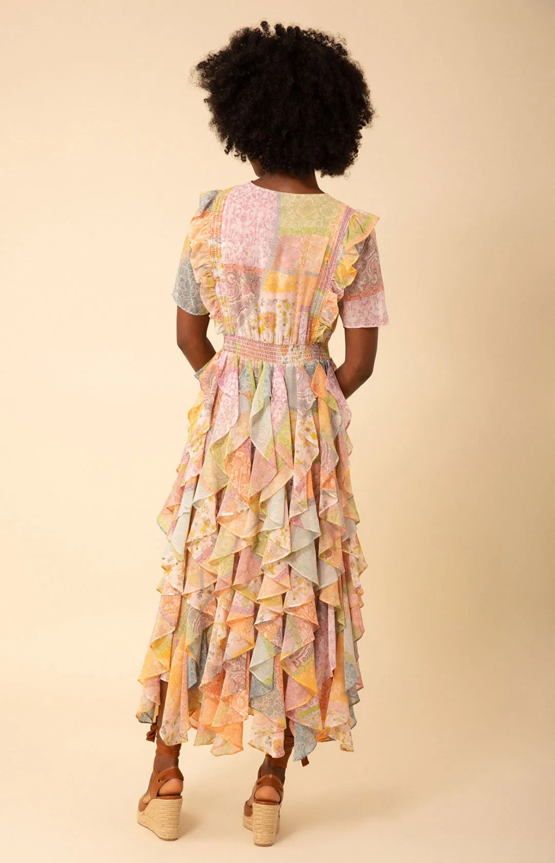 Aspen Ruffle Chiffon Dress