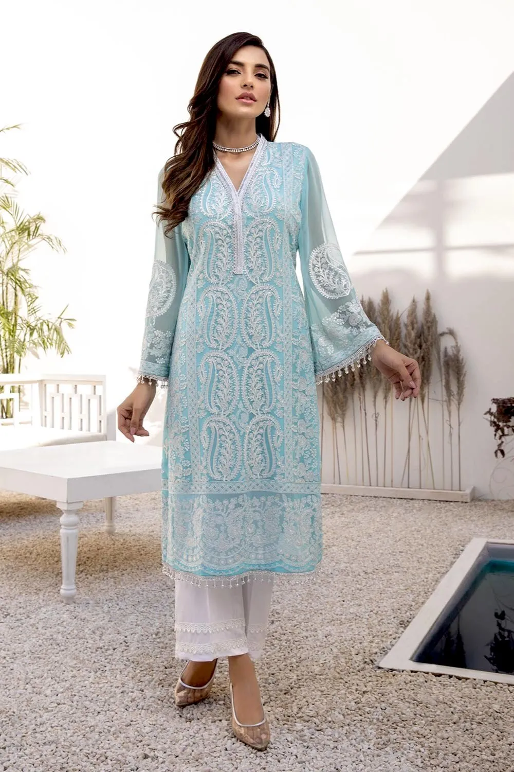 Azure Luxury Formal Kurtis 2021 – Azure Breeze