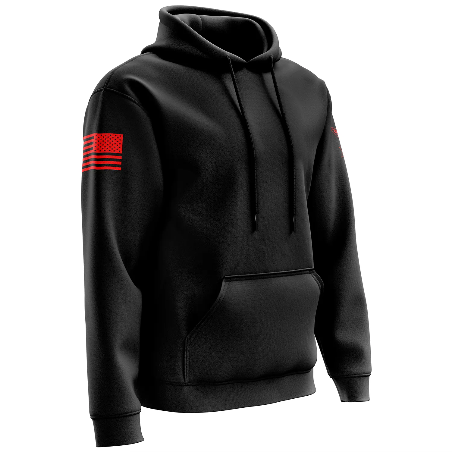 Basic - Black   Red Hoodie