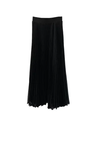 Black Chiffon Skirt