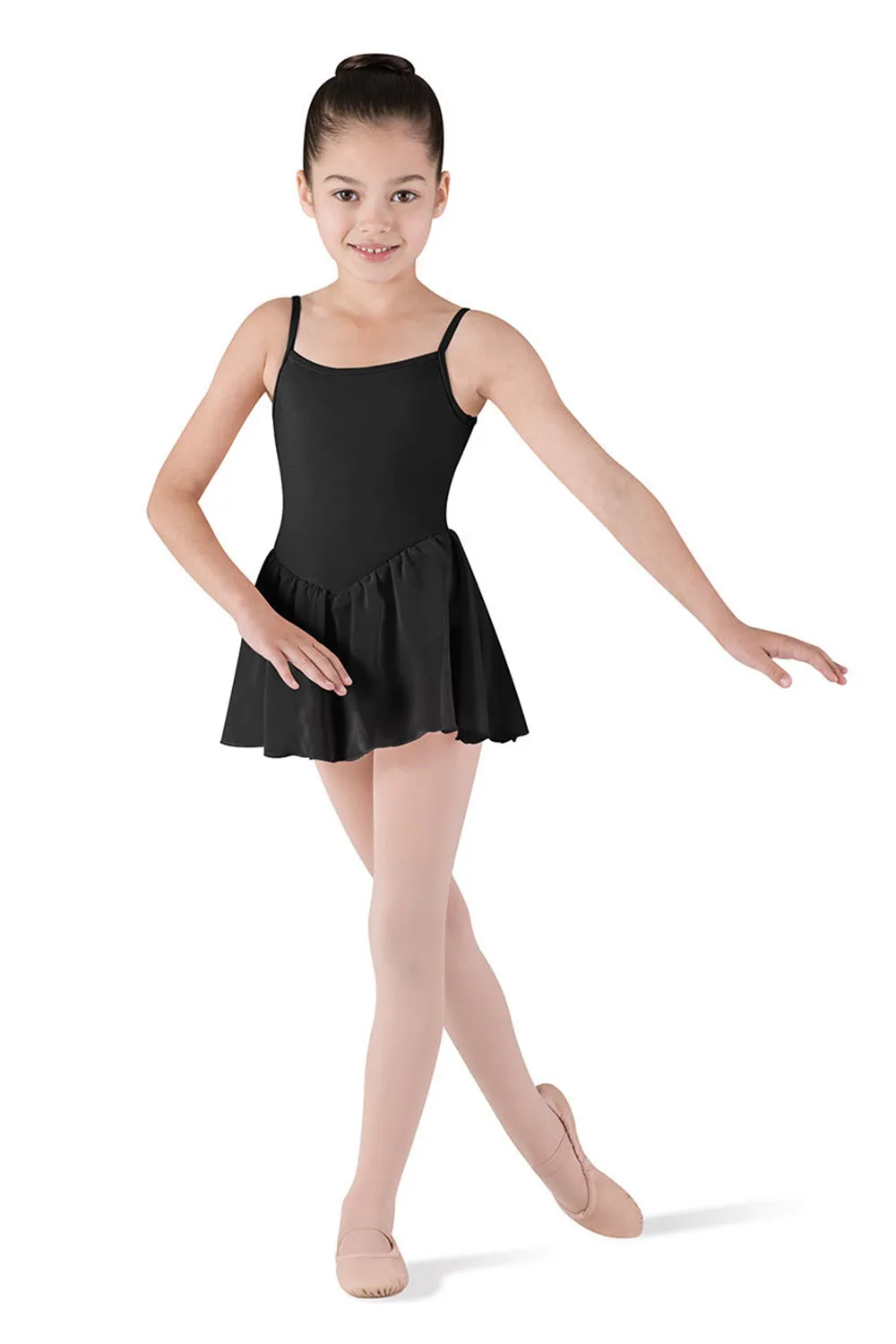 BLOCH CL3977 GIRLS SKIRTED CAMISOLE LEOTARD