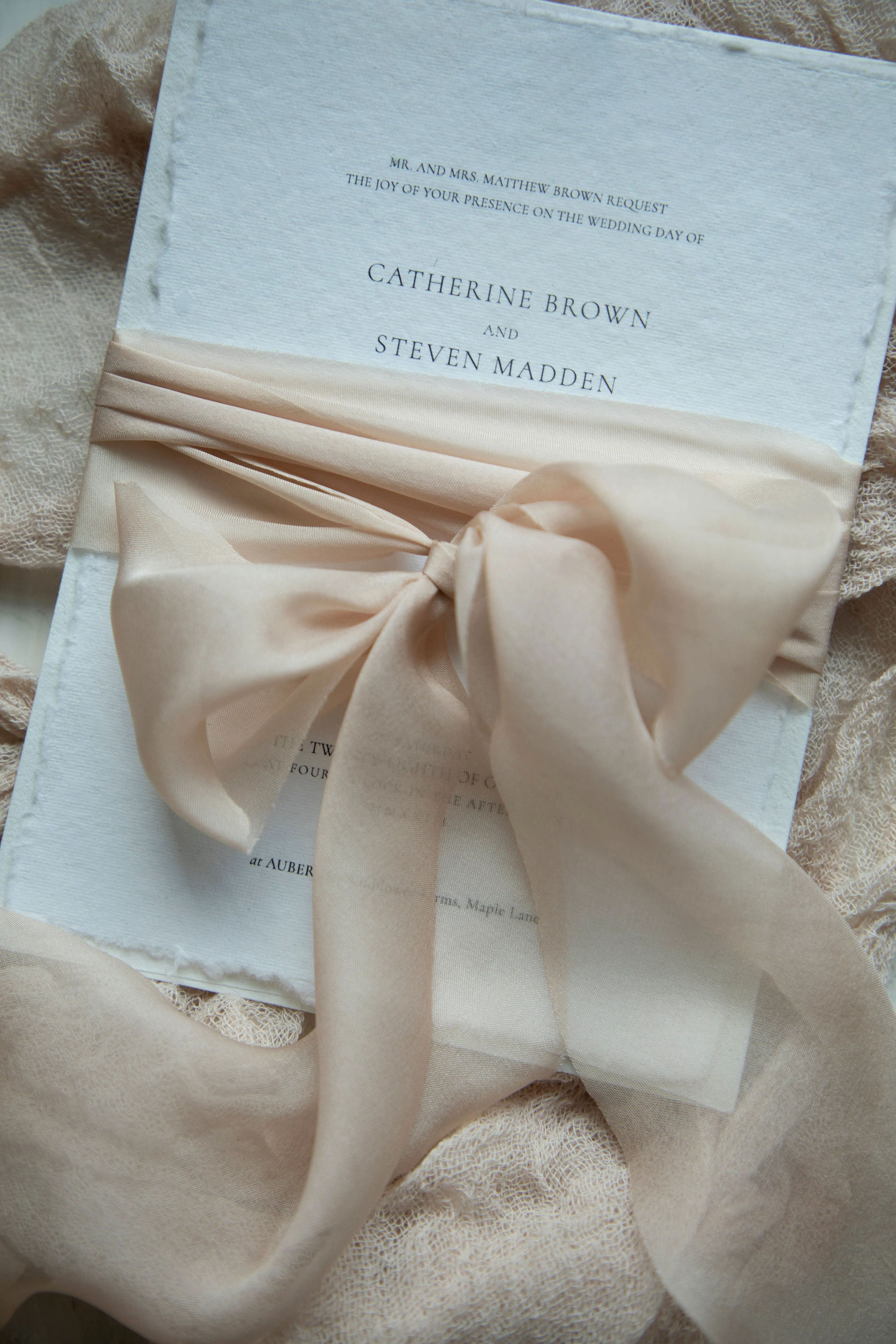 Blush {Sheer} Silk Ribbon