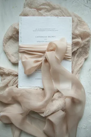 Blush {Sheer} Silk Ribbon