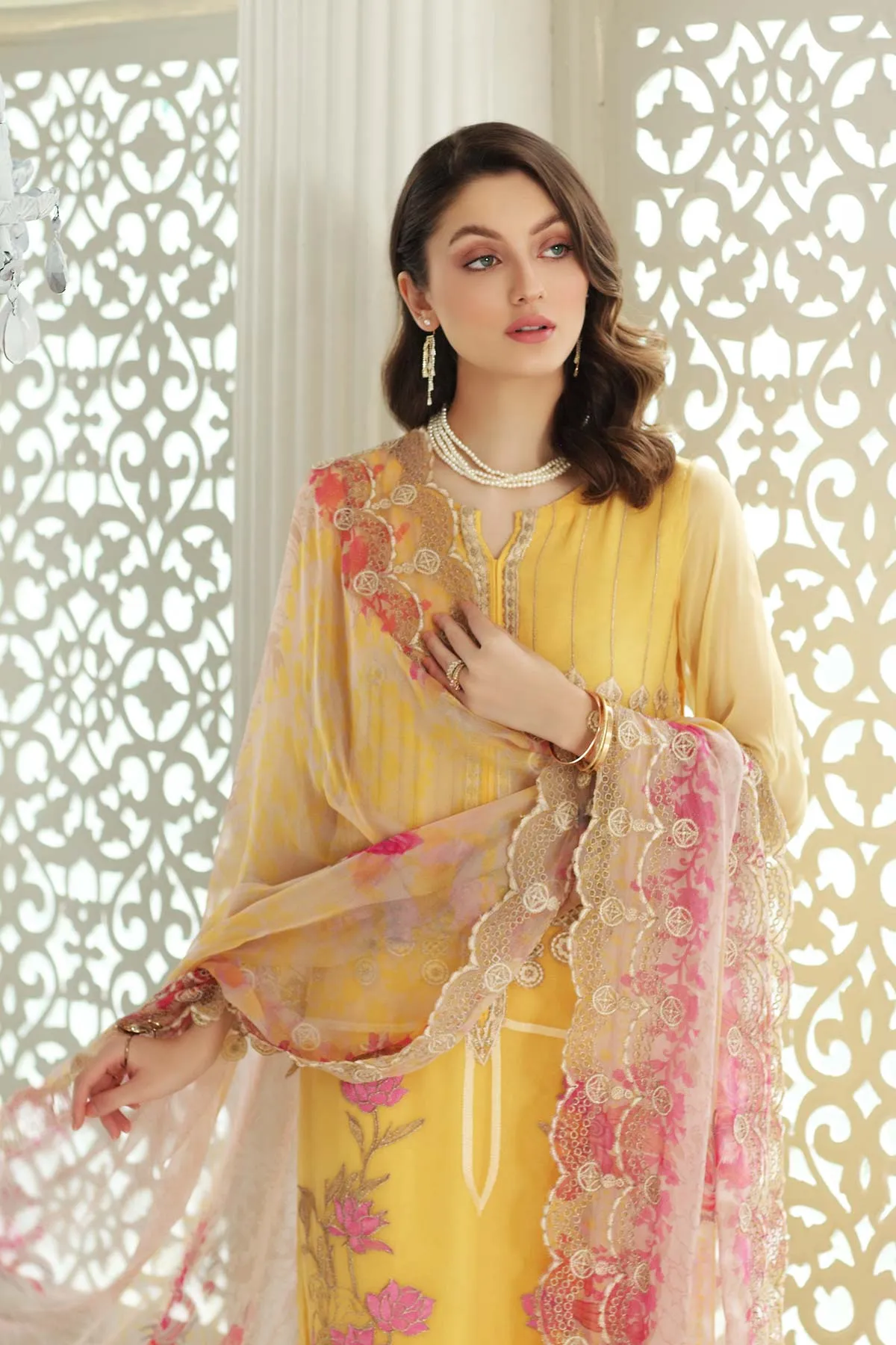 Charizma Allure · Embroidered Chiffon Collection – CAL-007