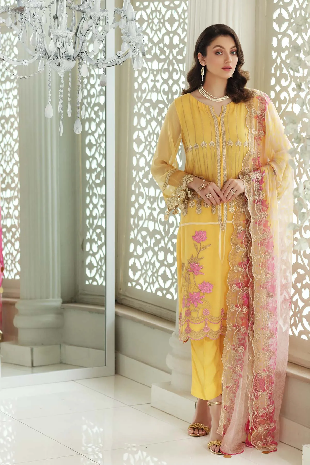 Charizma Allure · Embroidered Chiffon Collection – CAL-007