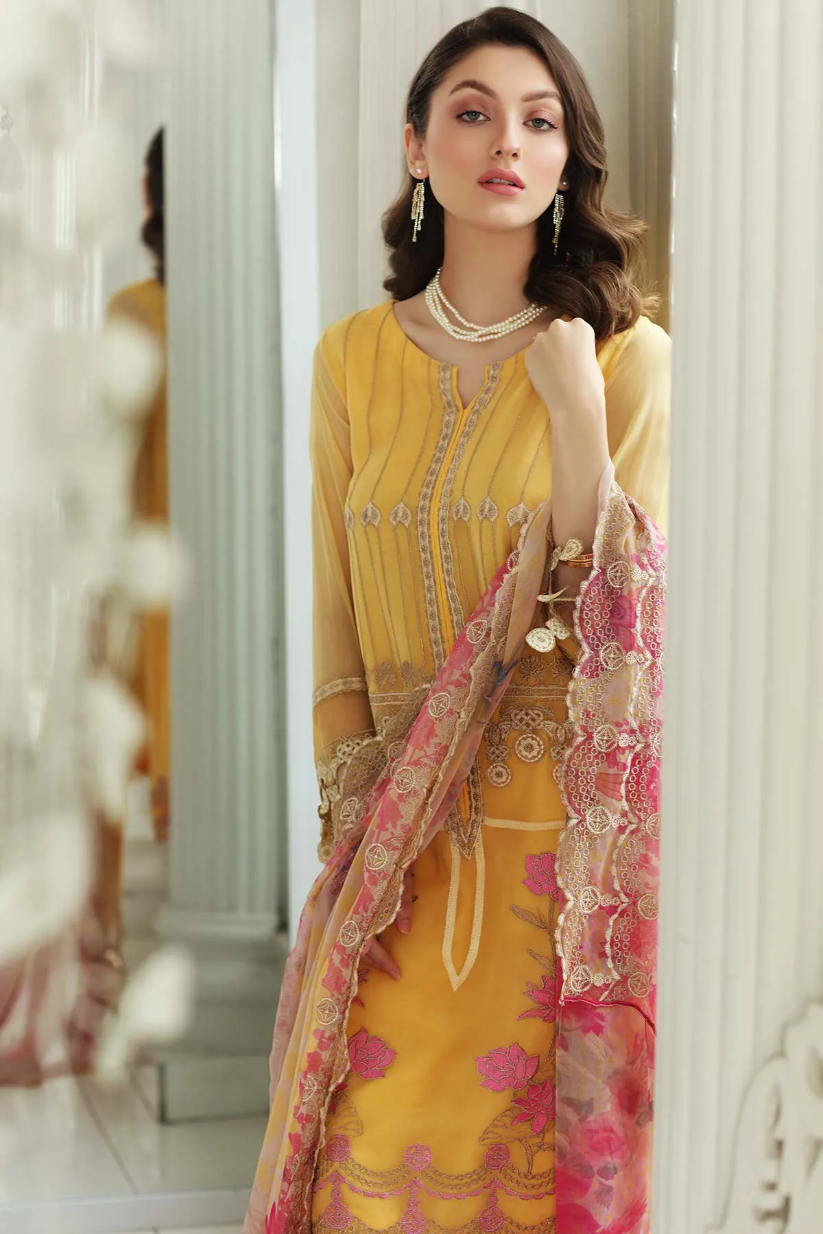 Charizma Allure · Embroidered Chiffon Collection – CAL-007