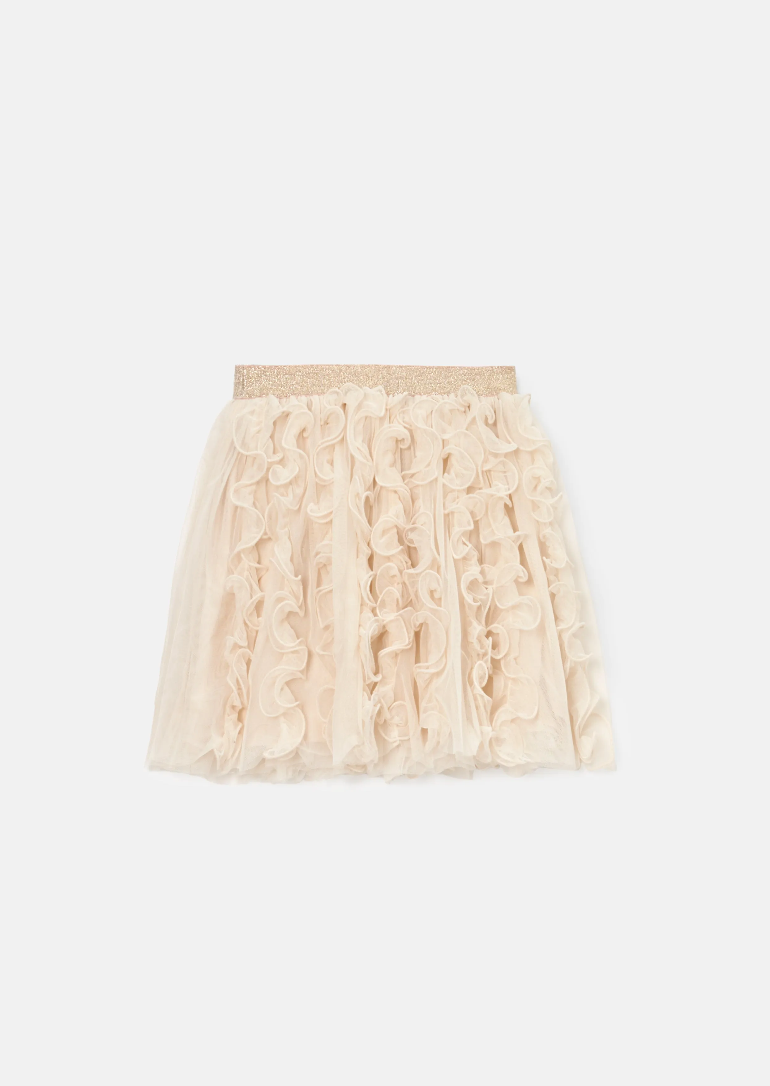 Colette Pink Spiral Mesh Skirt