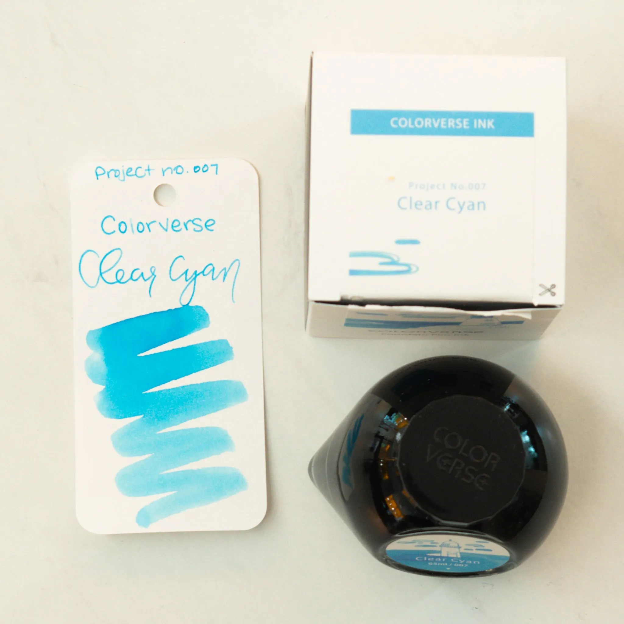 Colorverse Project No 007 Clear Cyan Ink Bottle