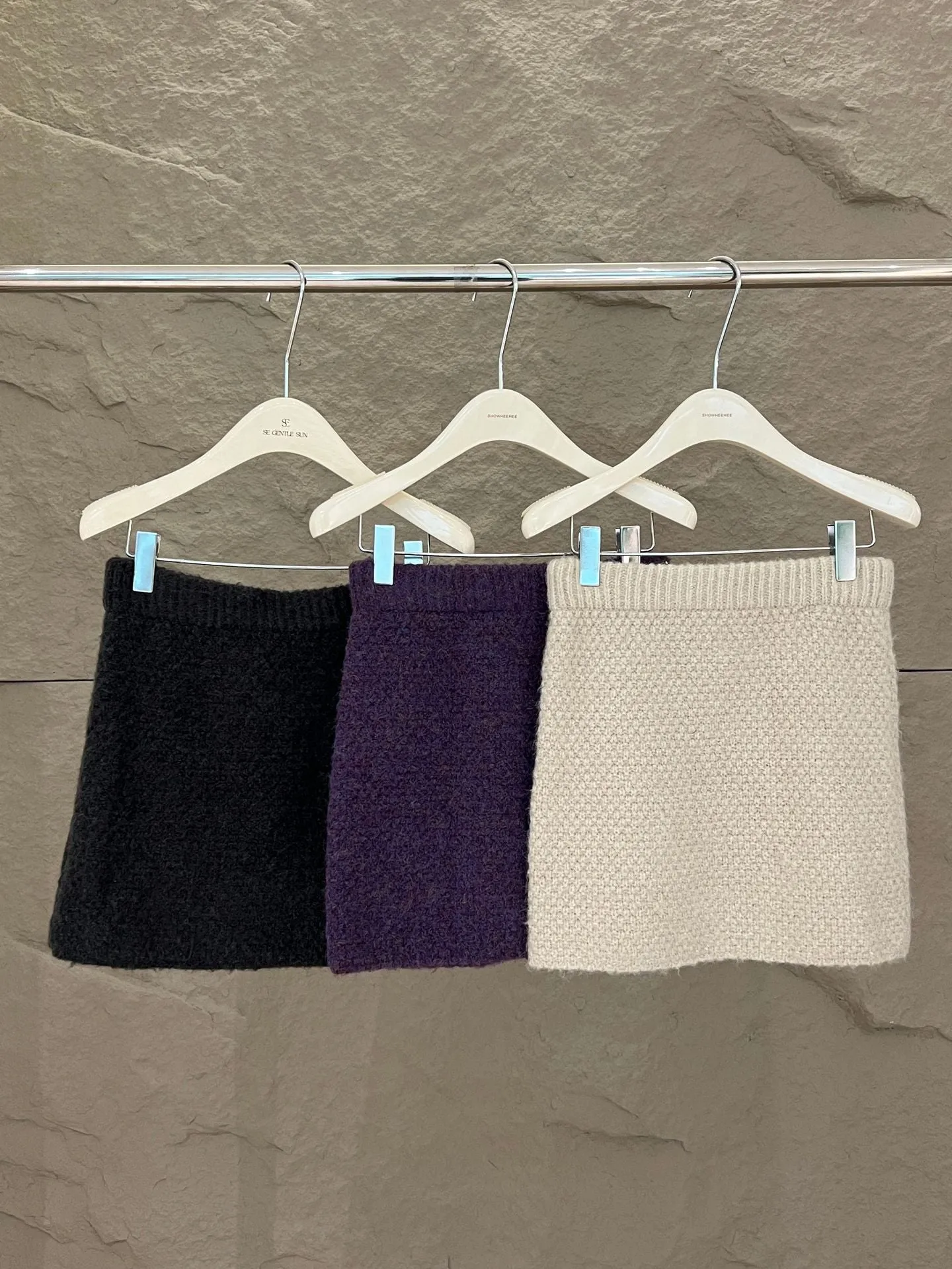 [Dating] Knitted Sweater   Knitted Skirt Set