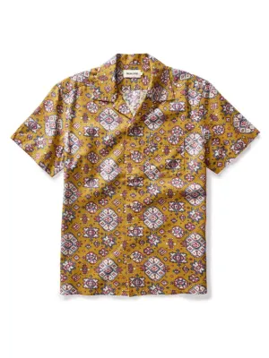 Davis Shirt- Tarnished Gold Print