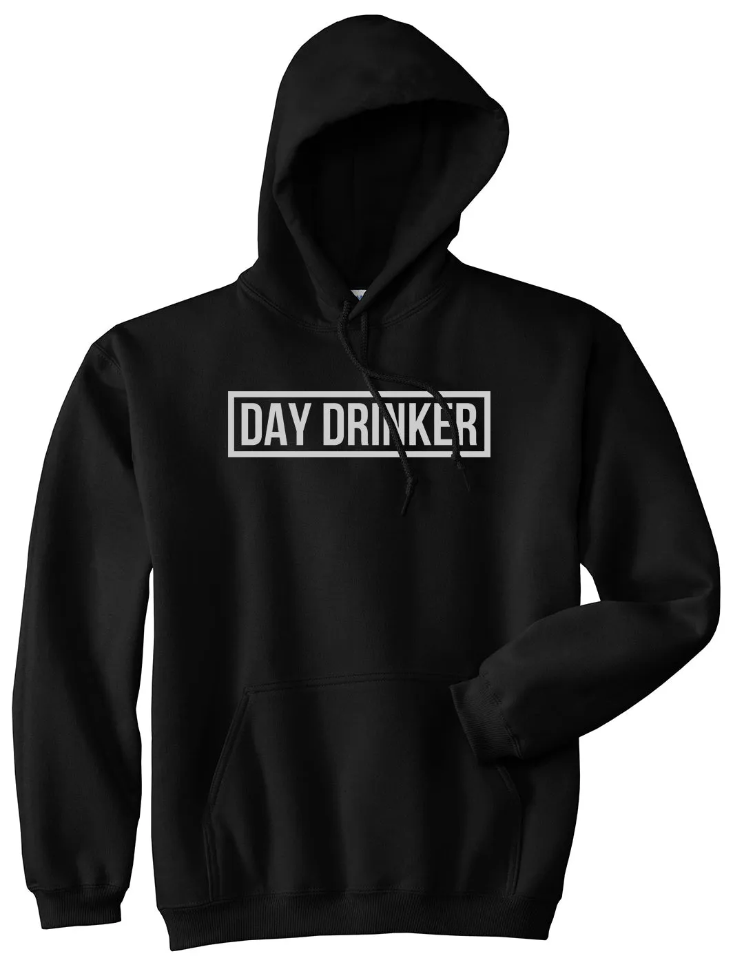 Day Drinker Box Logo Mens Pullover Hoodie