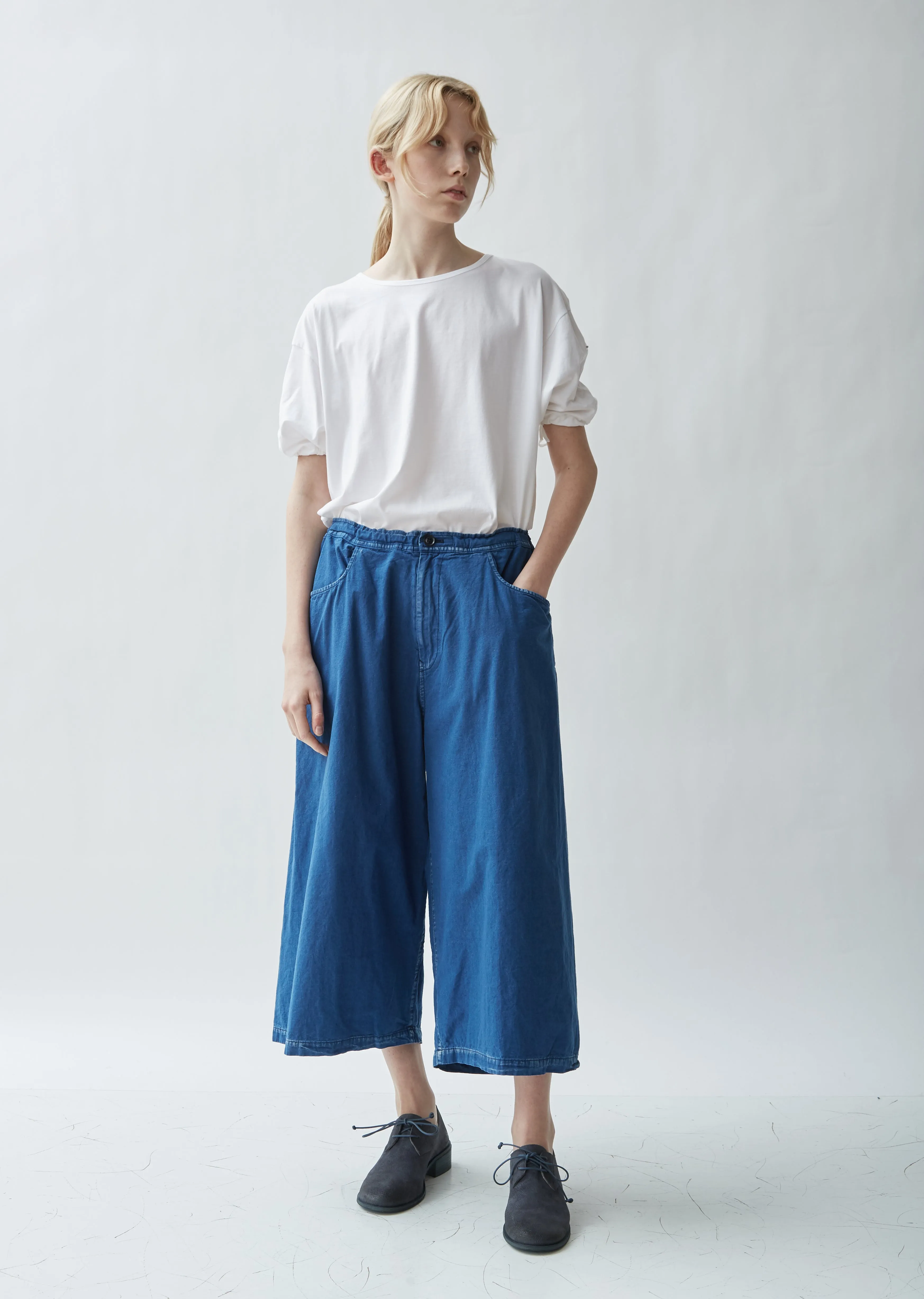 Denim Wide Leg Pants