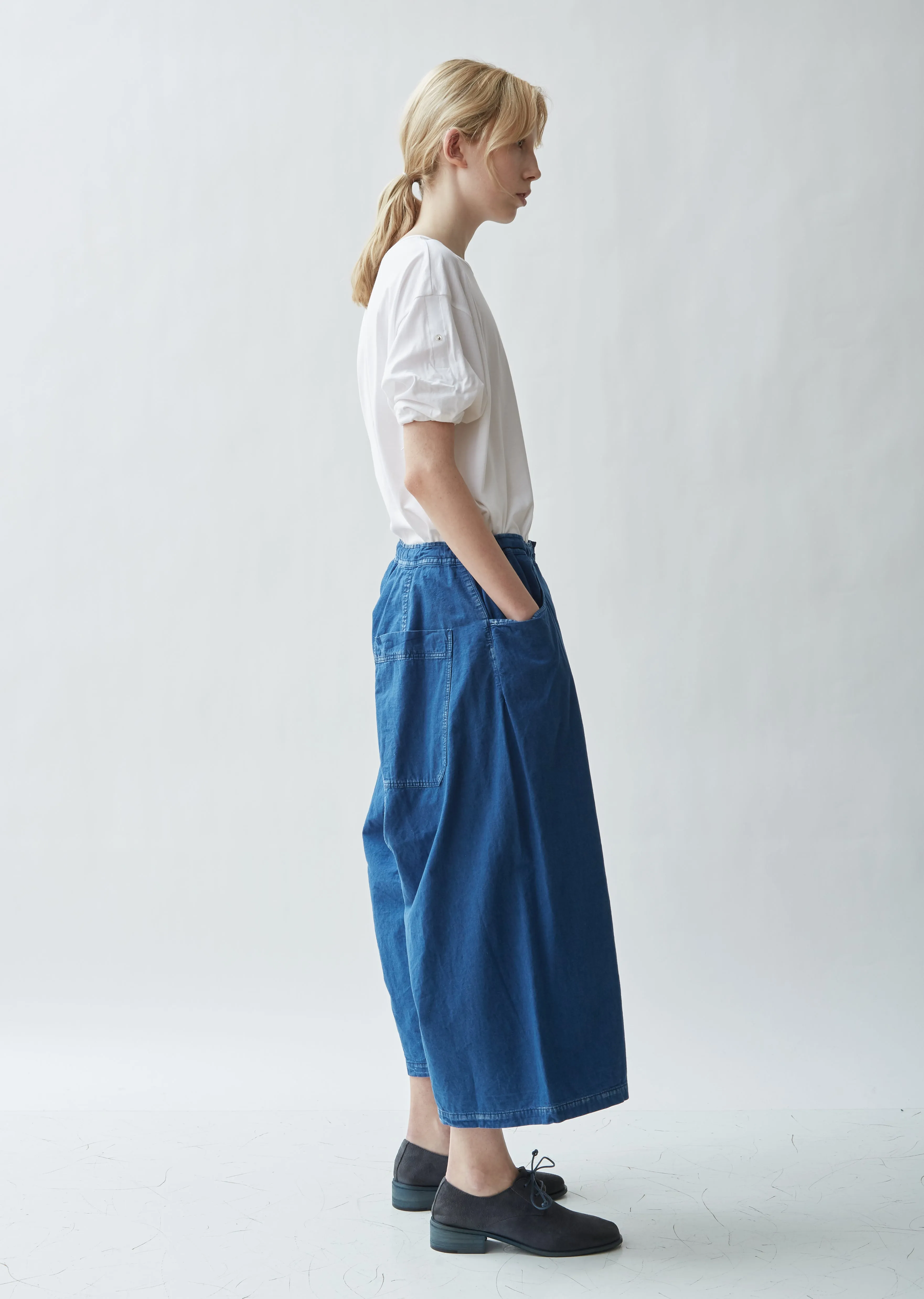 Denim Wide Leg Pants