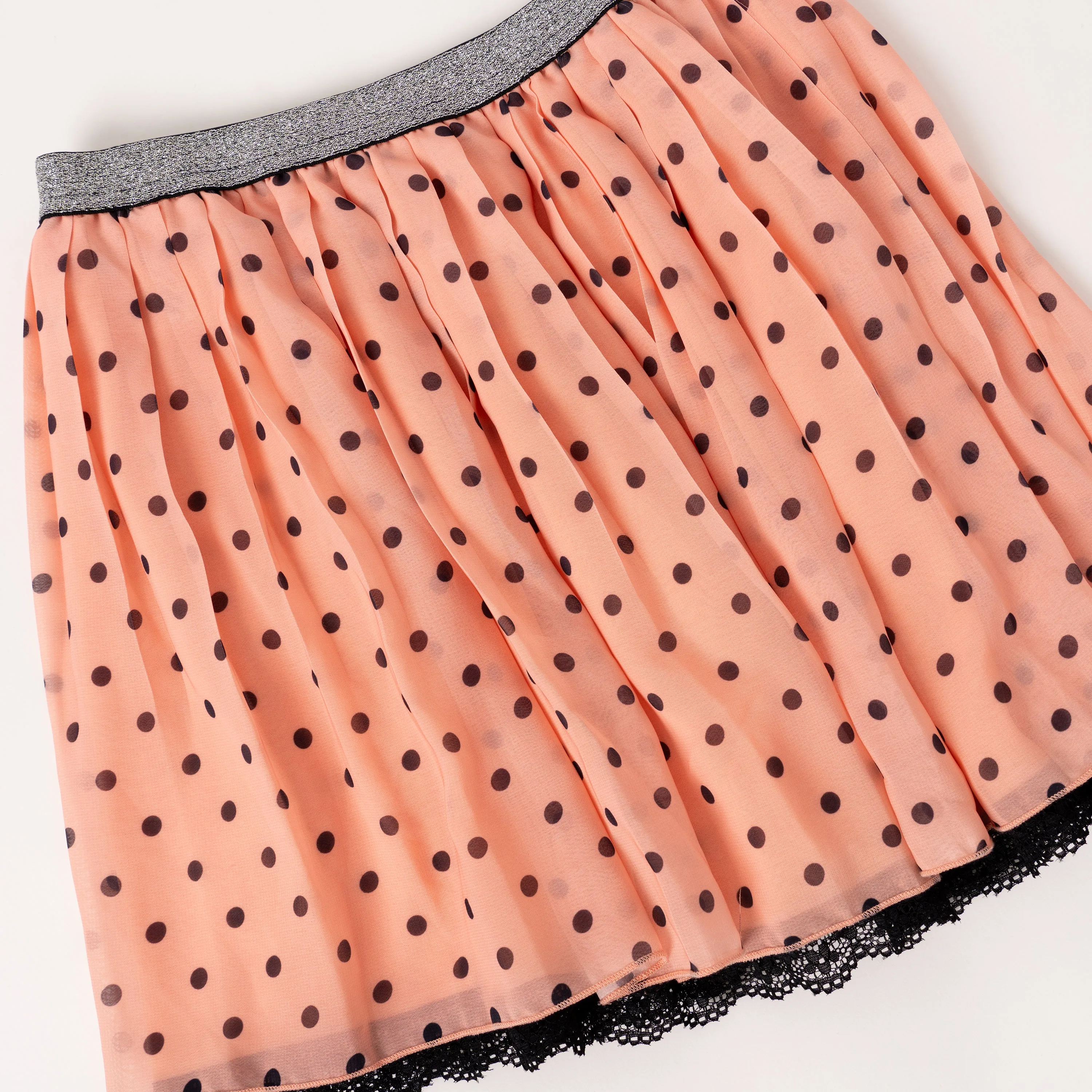 Dot Chiffon Skirt