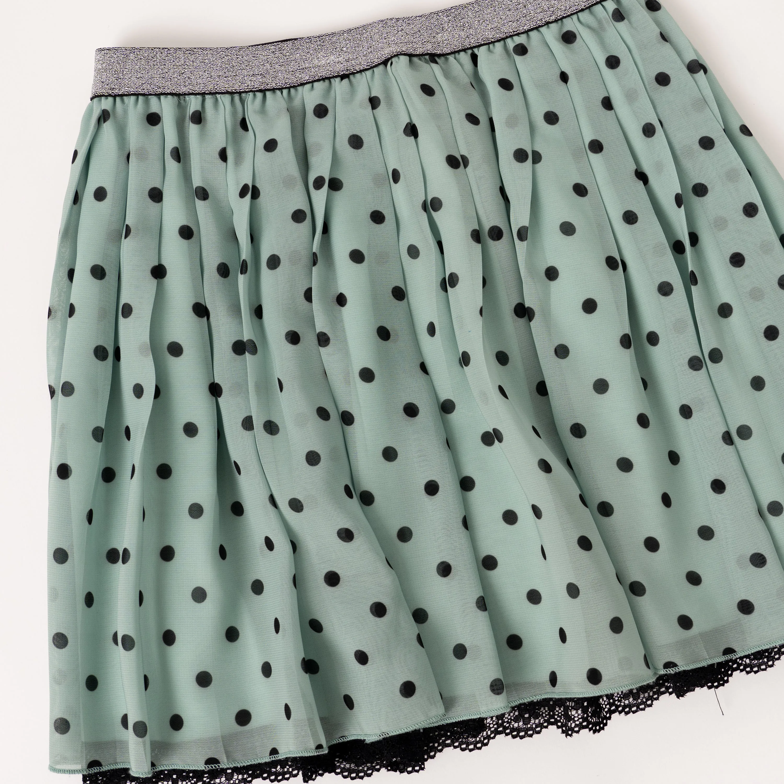 Dot Chiffon Skirt