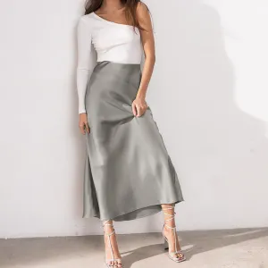 Elegant Satin Skirt  - Culture Heaven Special