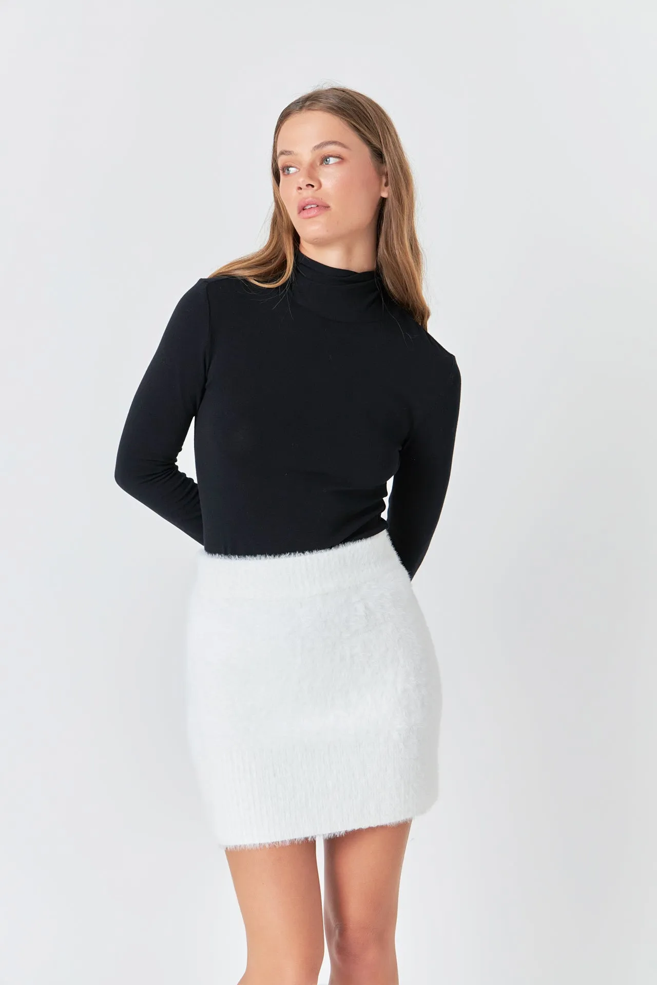 Endless Rose - Fuzzy Mini Skirt