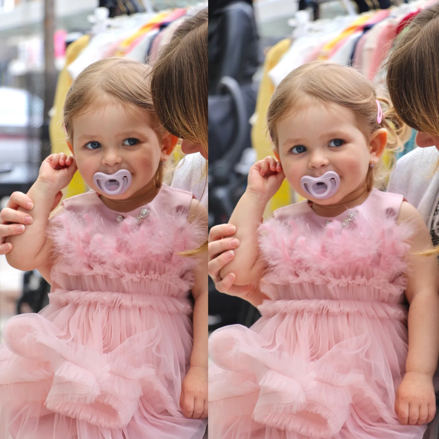 Feathers & Frills Baby Dress