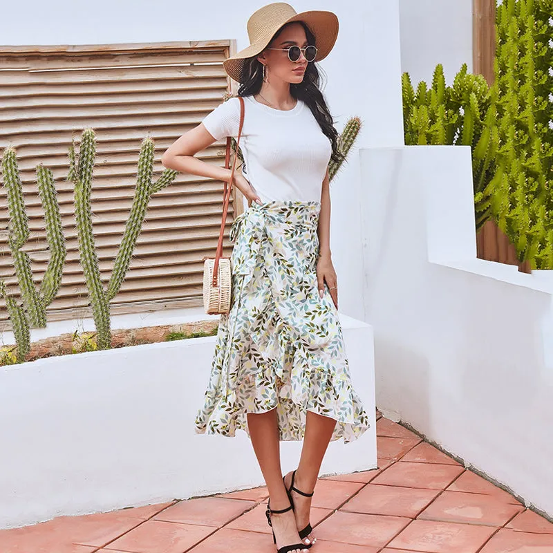 Floral Chiffon Skirt