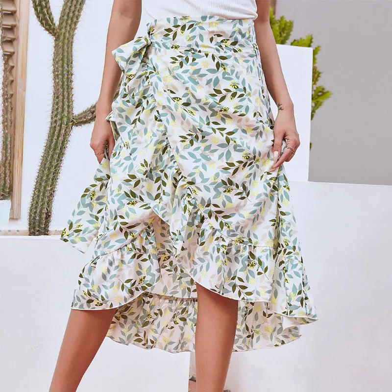 Floral Chiffon Skirt