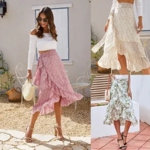 Floral Chiffon Skirt