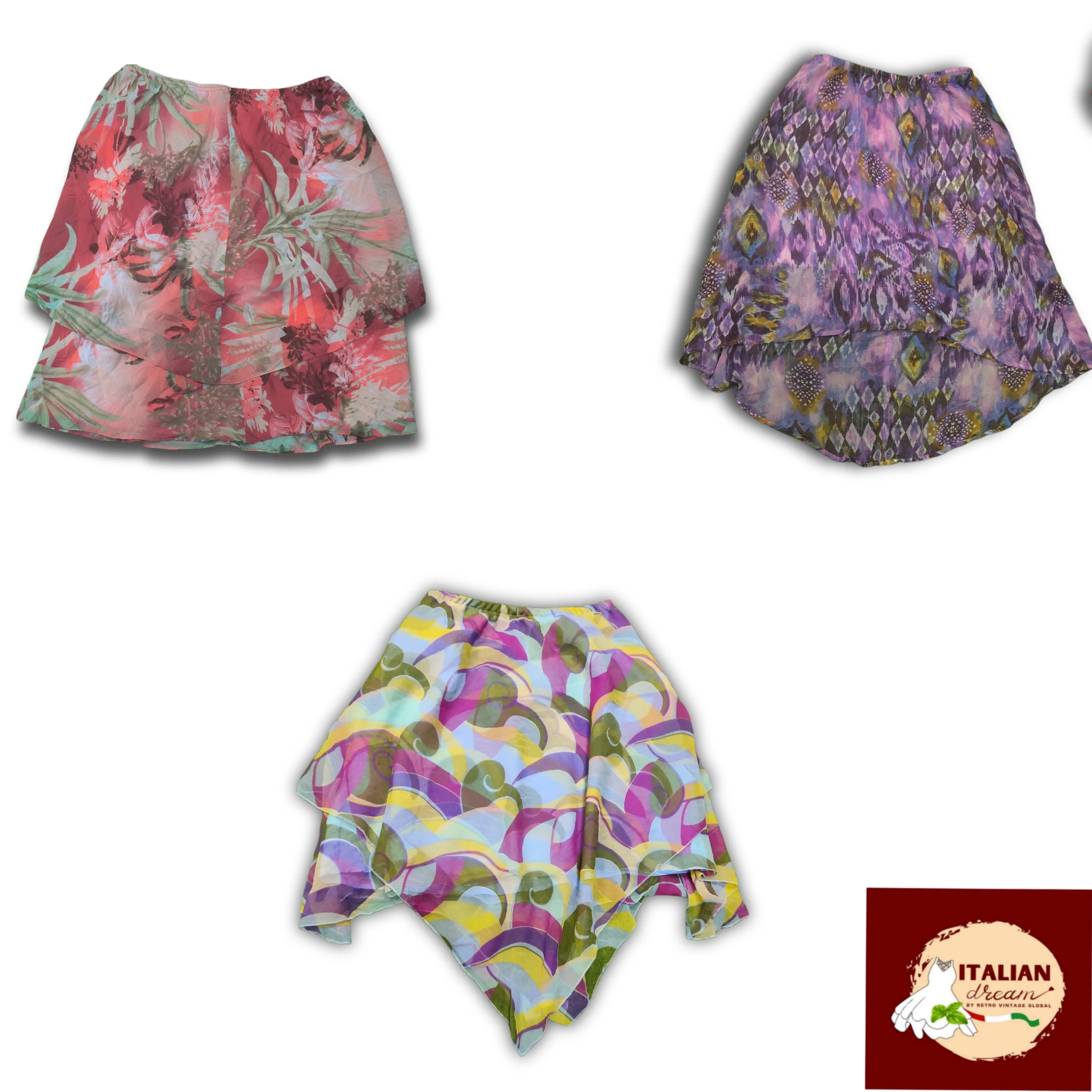 Floral Poly Skirts