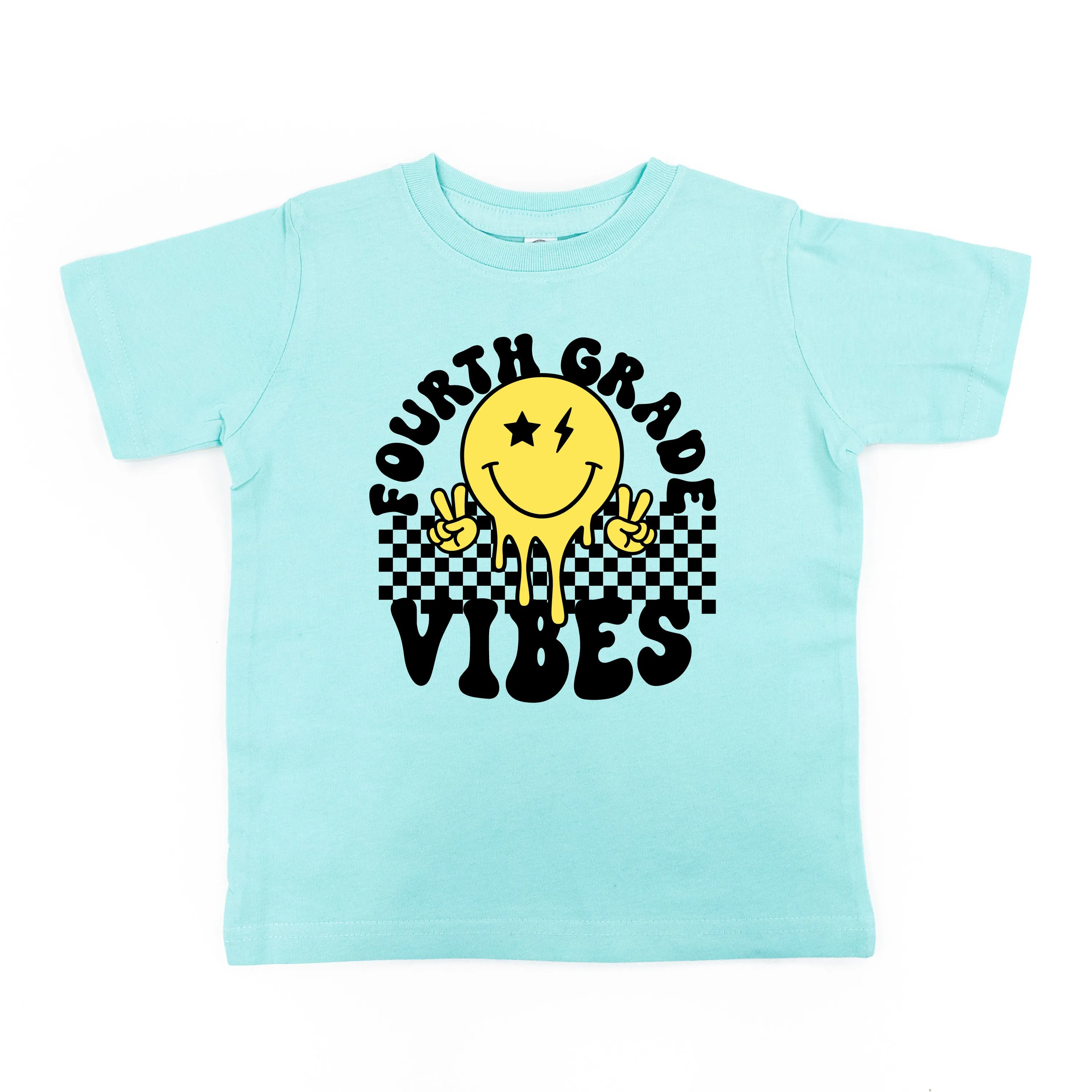 Fourth Grade Vibes - Peace Smiley - Short Sleeve Child Shirt