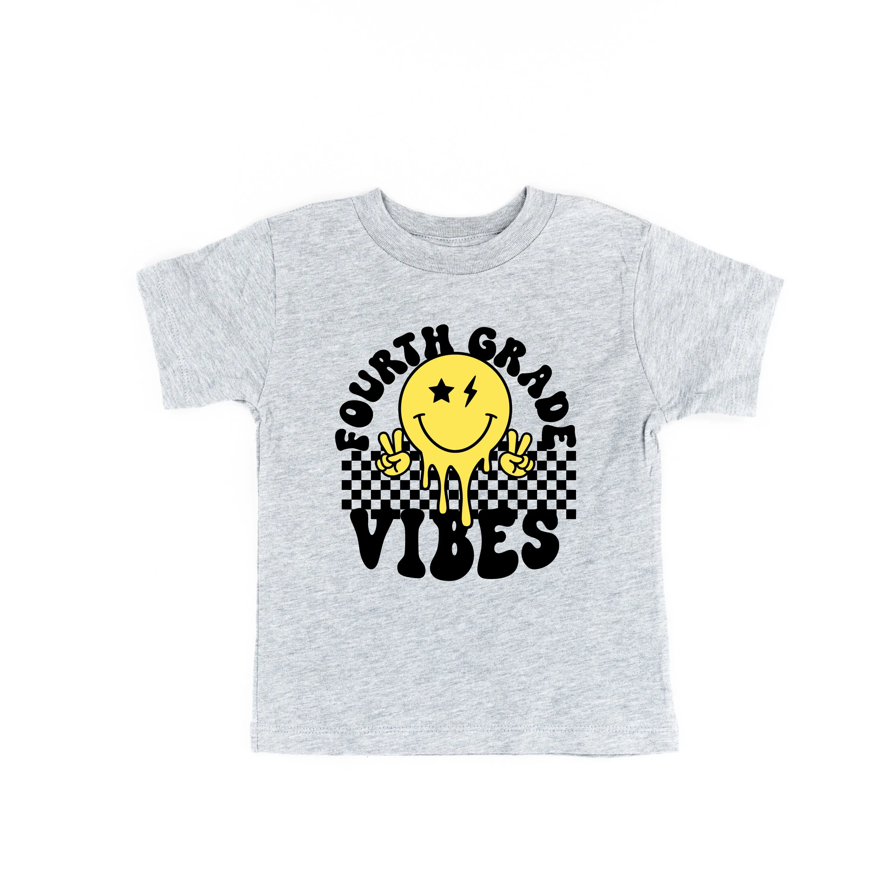 Fourth Grade Vibes - Peace Smiley - Short Sleeve Child Shirt