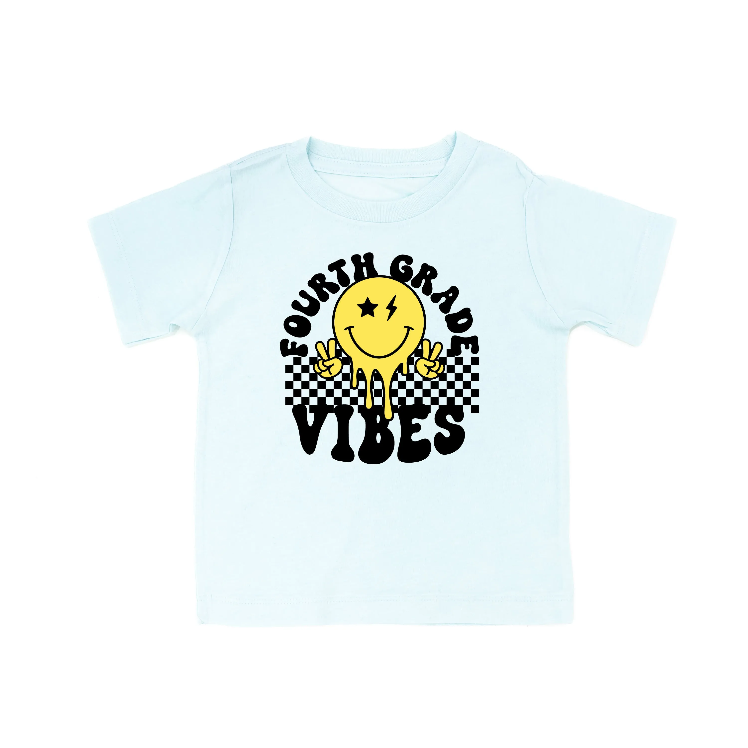 Fourth Grade Vibes - Peace Smiley - Short Sleeve Child Shirt