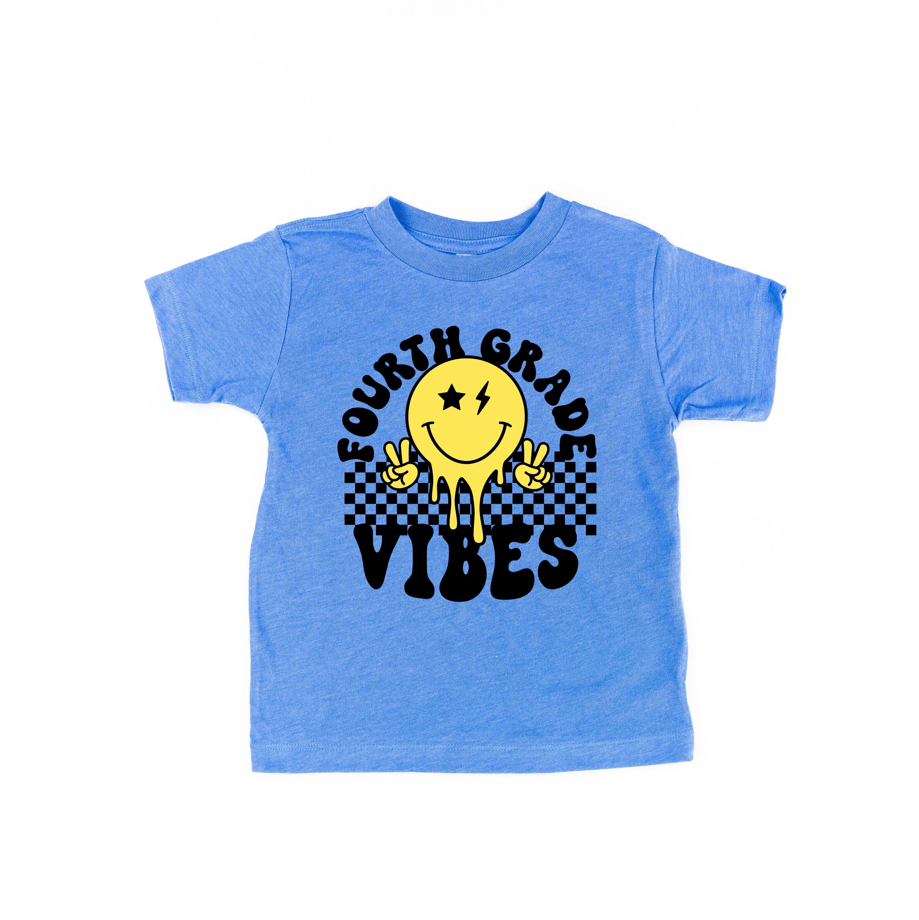 Fourth Grade Vibes - Peace Smiley - Short Sleeve Child Shirt