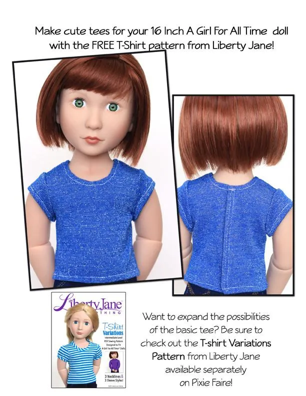 FREE T-Shirt Pattern for AGAT Dolls