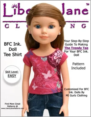 FREE T-Shirt Pattern for BFC, Ink Dolls