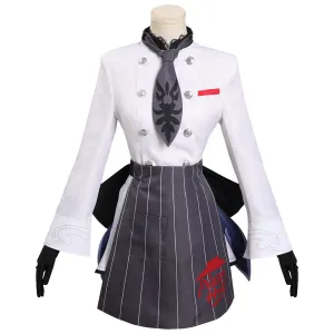 Genshin Impact X Pizzahut - Eula Cosplay Costume Full Set Outfits Halloween Carnival Suit