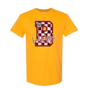 Grange Hall Bulldog Checkered B Shirt