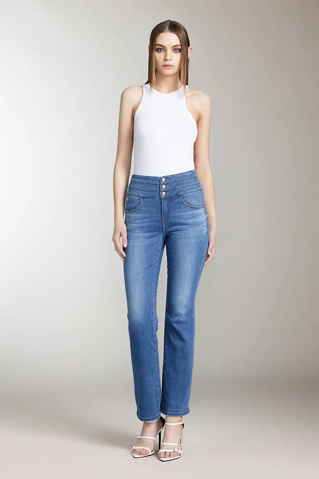 High Waist Flared Jeans