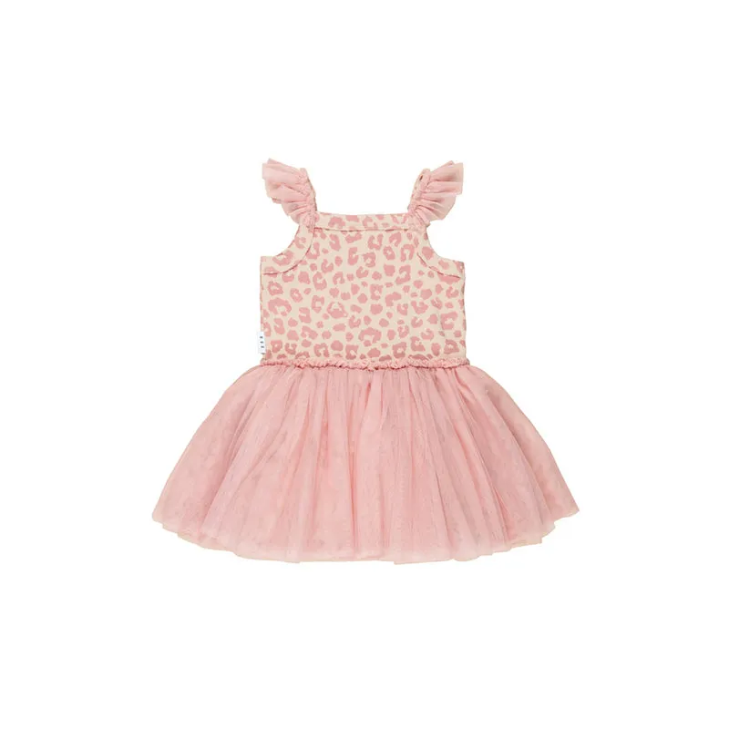 Huxbaby Peach Hux Frill Rib Ballet Dress