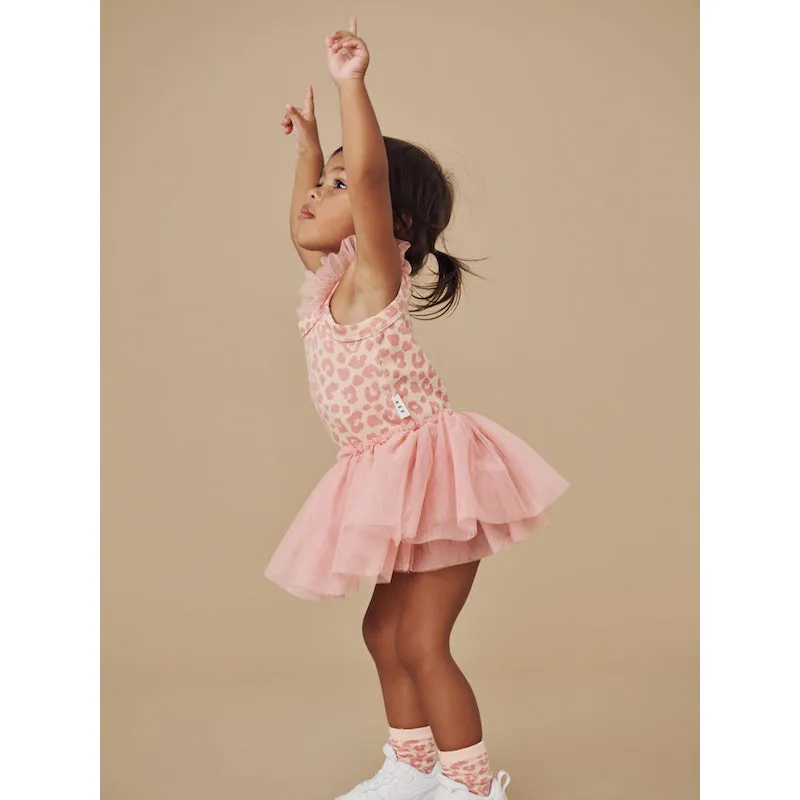 Huxbaby Peach Hux Frill Rib Ballet Dress