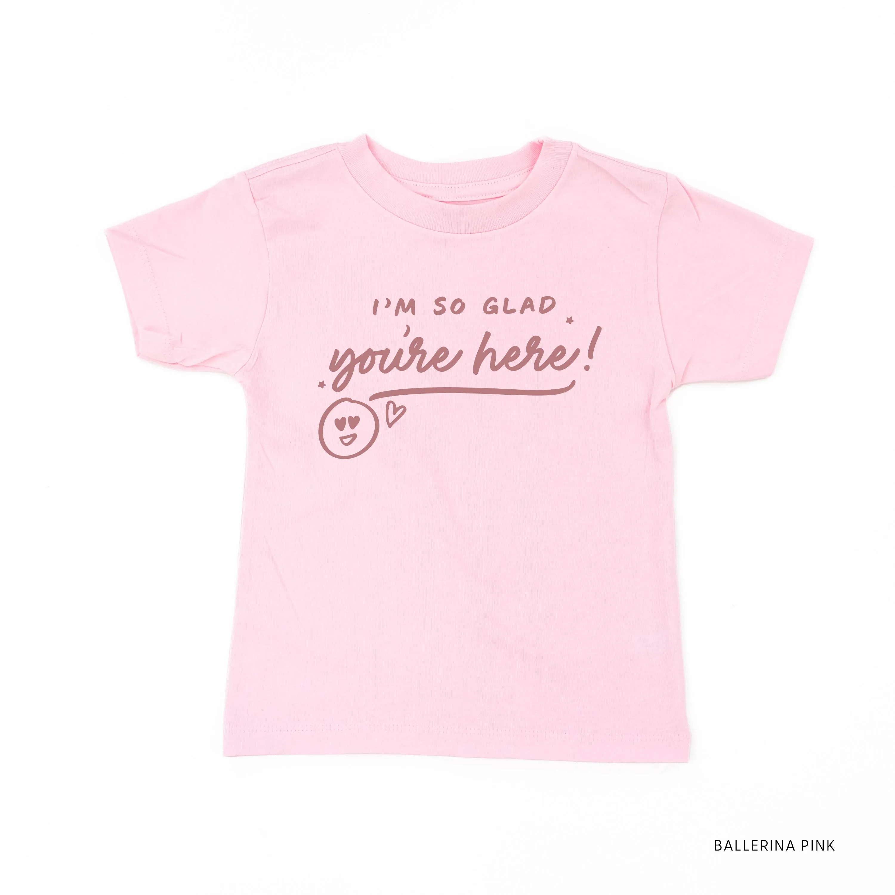 I'm So Glad You're Here! - TONE ON TONE - Short Sleeve Child Shirt