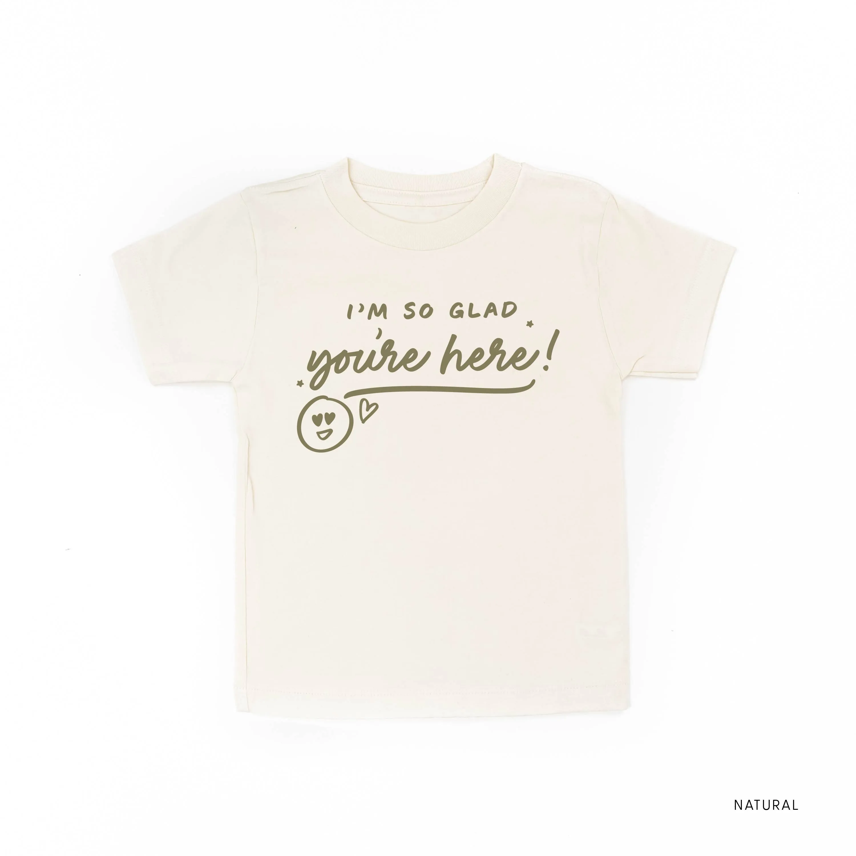 I'm So Glad You're Here! - TONE ON TONE - Short Sleeve Child Shirt