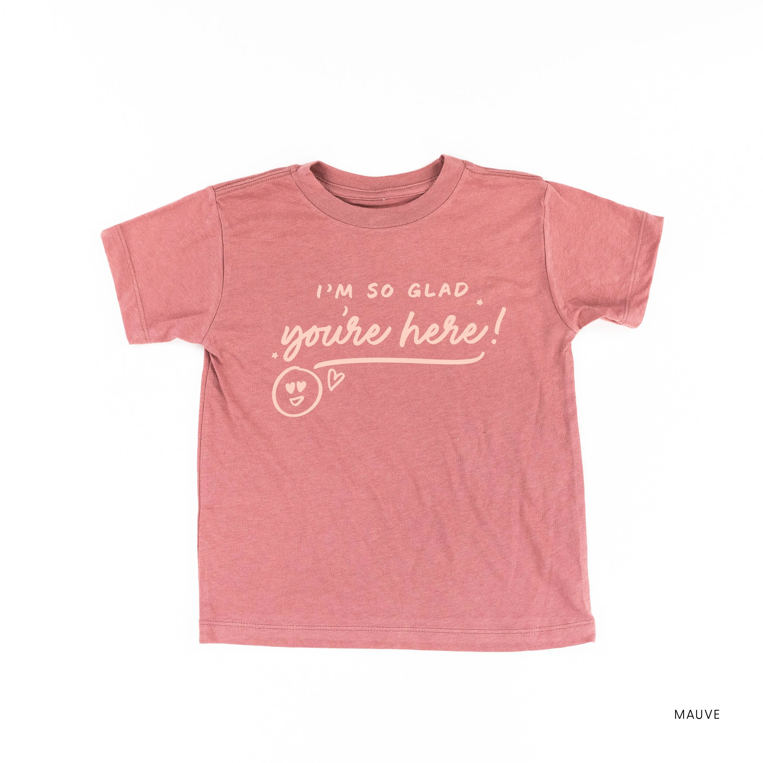 I'm So Glad You're Here! - TONE ON TONE - Short Sleeve Child Shirt