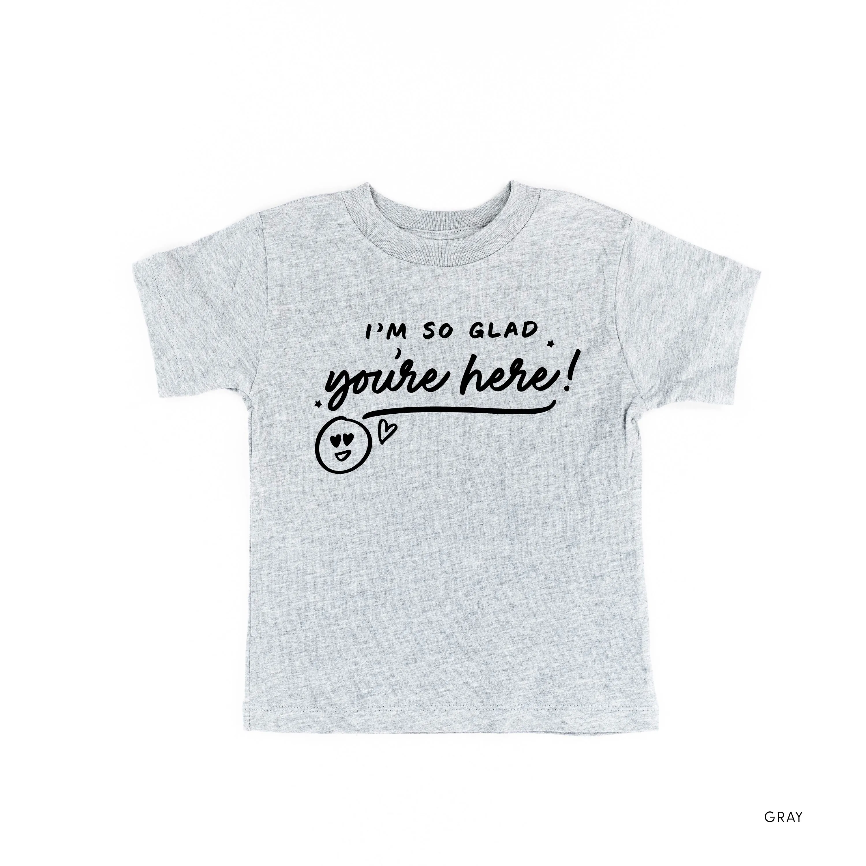 I'm So Glad You're Here! - TONE ON TONE - Short Sleeve Child Shirt