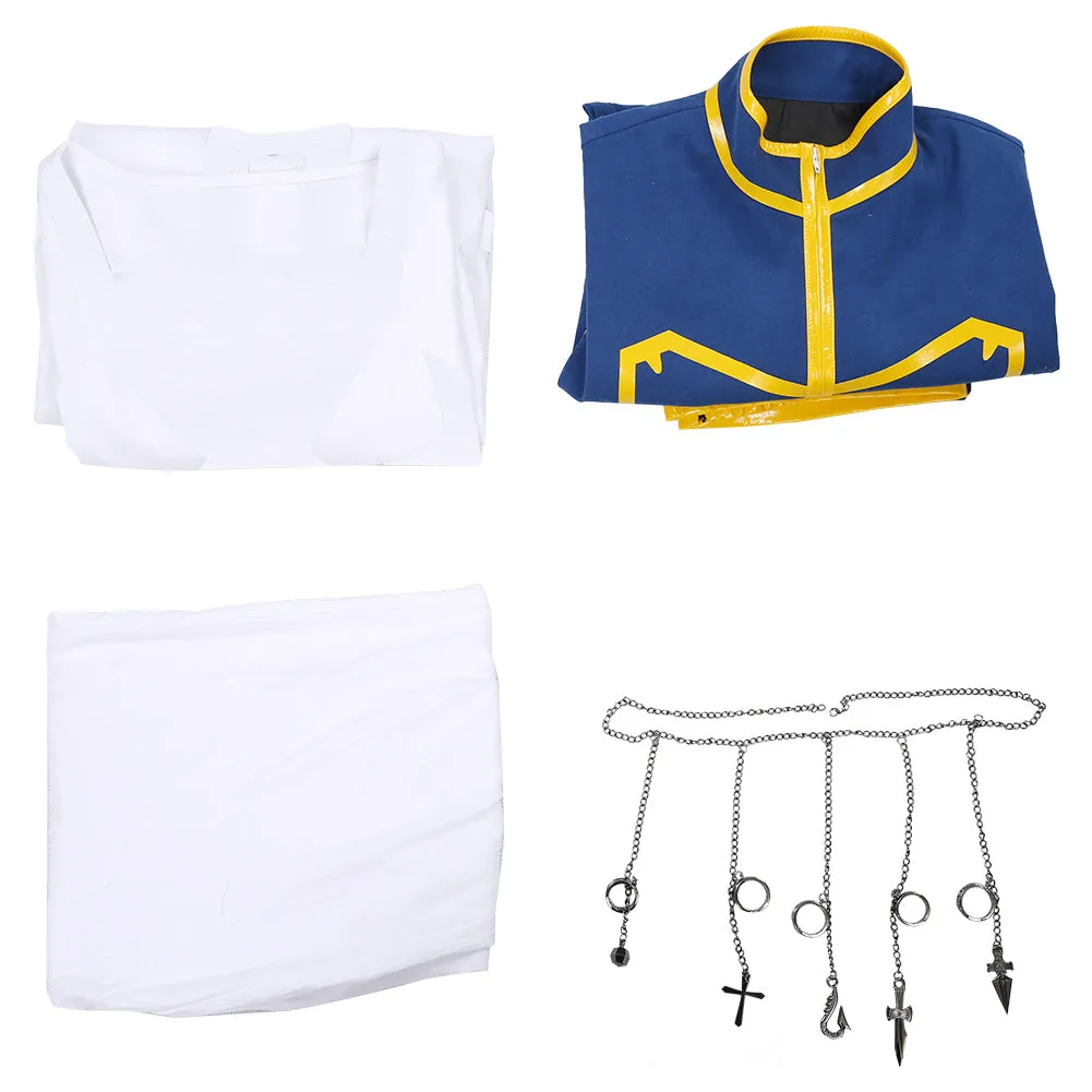 Kurapika Juvenile Top Skirt Outfits Halloween Carnival Costume Cosplay Costume