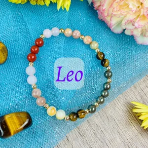 Leo Zodiac Crystal Bracelet