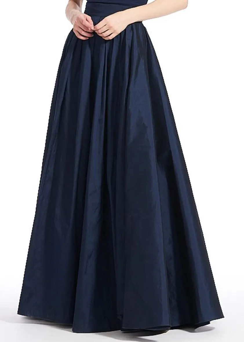 LIGHT BLUE TAFFETA BALL SKIRT