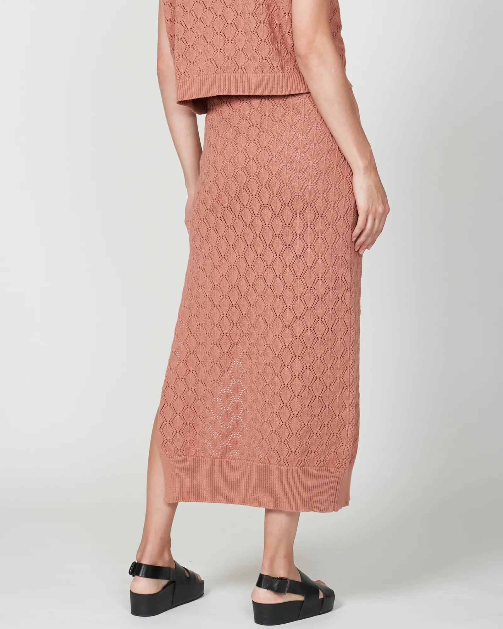 Palms Knit Skirt - Tan